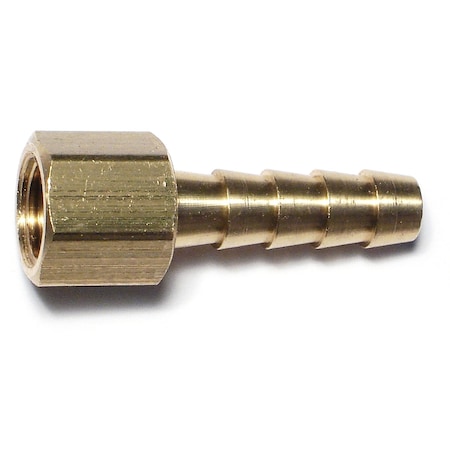 Midwest Fastener Corp. 1/4" x 1/8FIP Brass Female Hose Barbs 5PK 33681